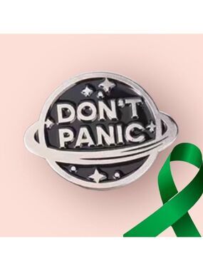 Panic x Mental Health Matters colorful enamel cartoon pin lapel brooch